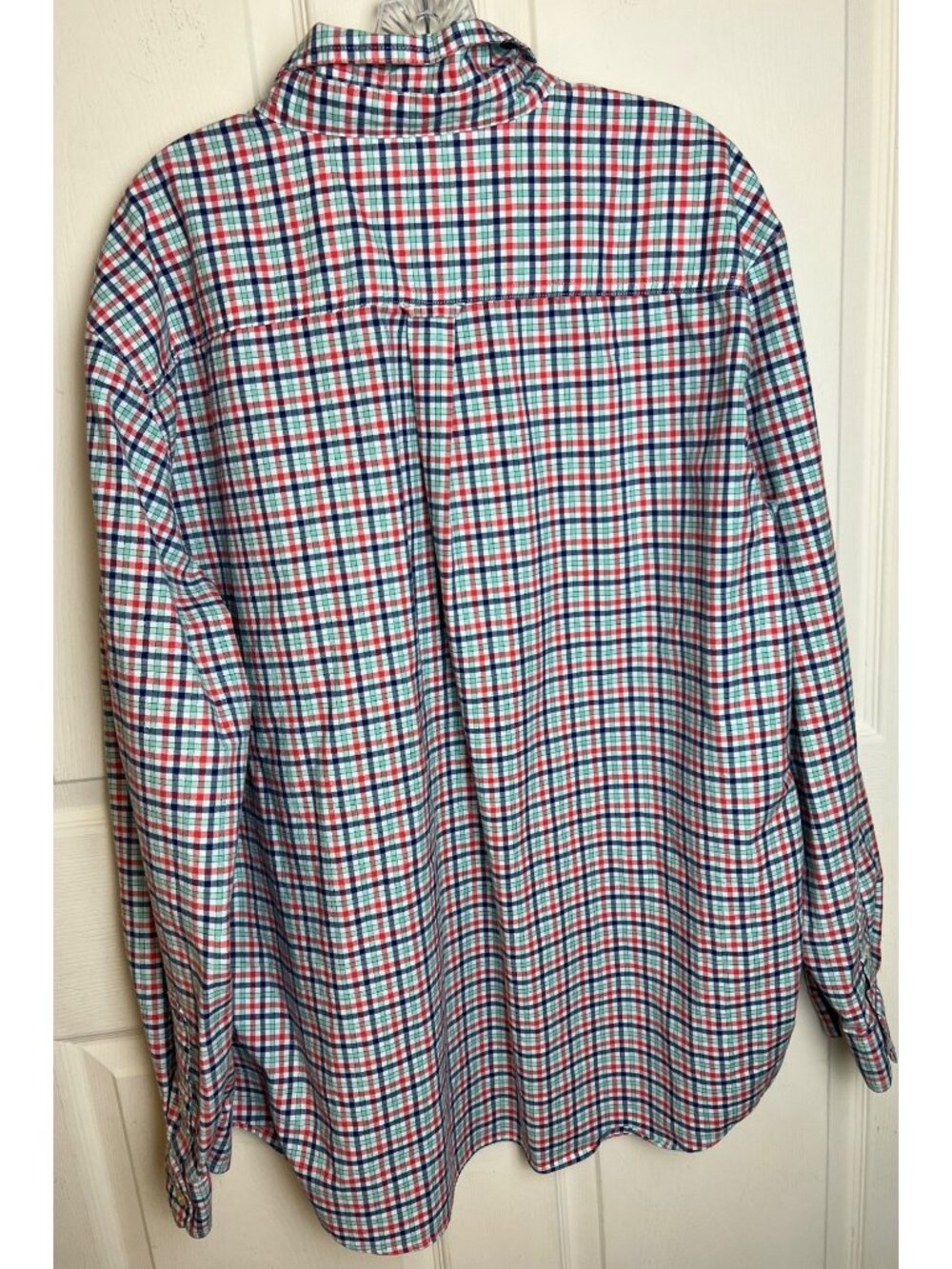 Chaps Racing Red Plaid Shirt - Picture 6 of 10